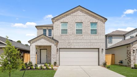 A house with a garage.