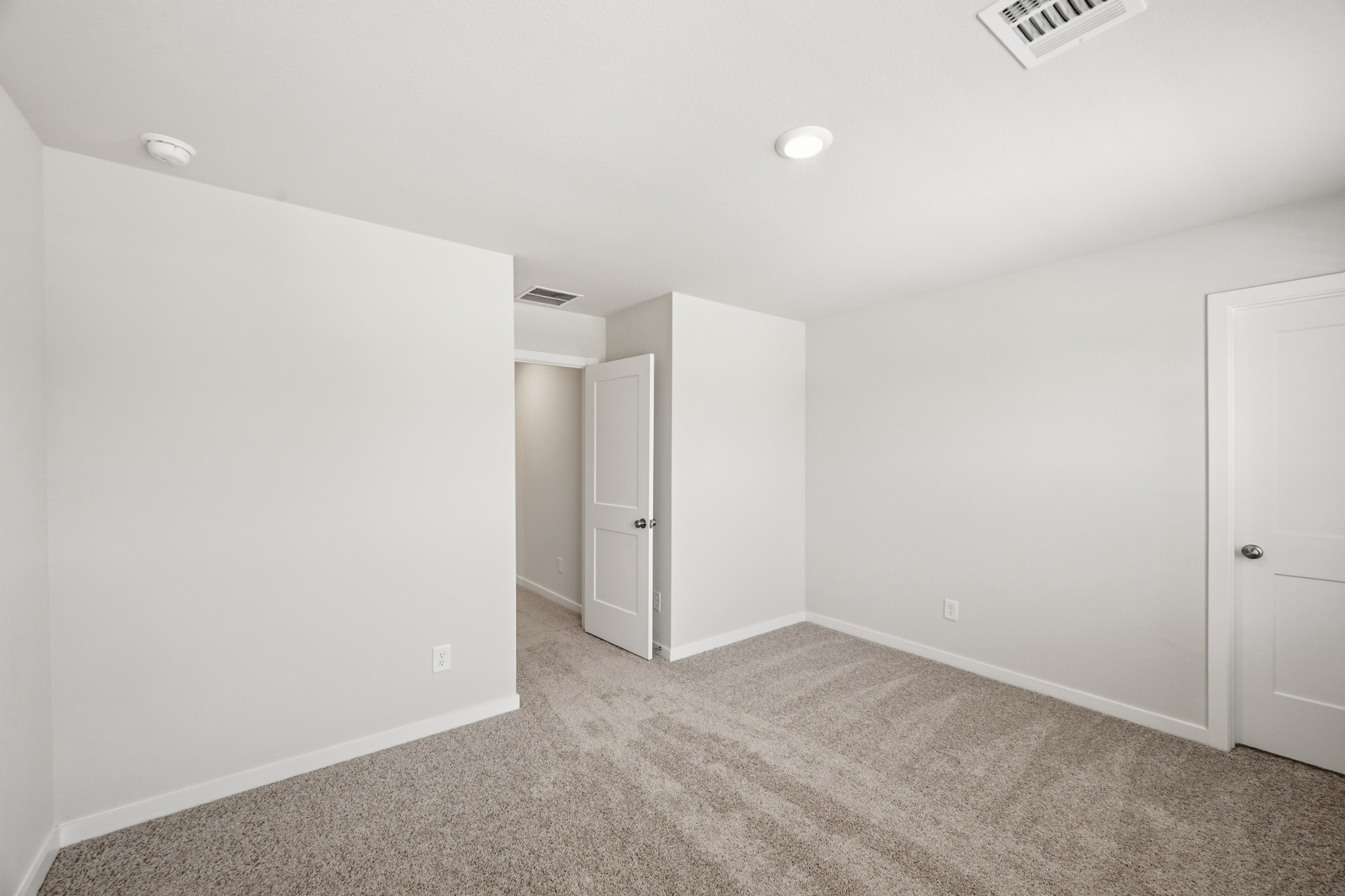 A room with white walls.