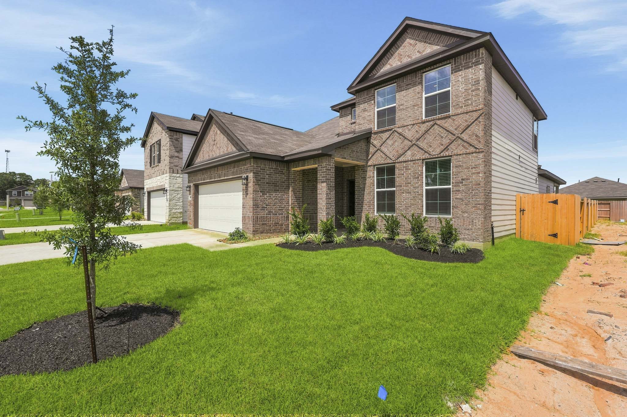A house with a large yard.
