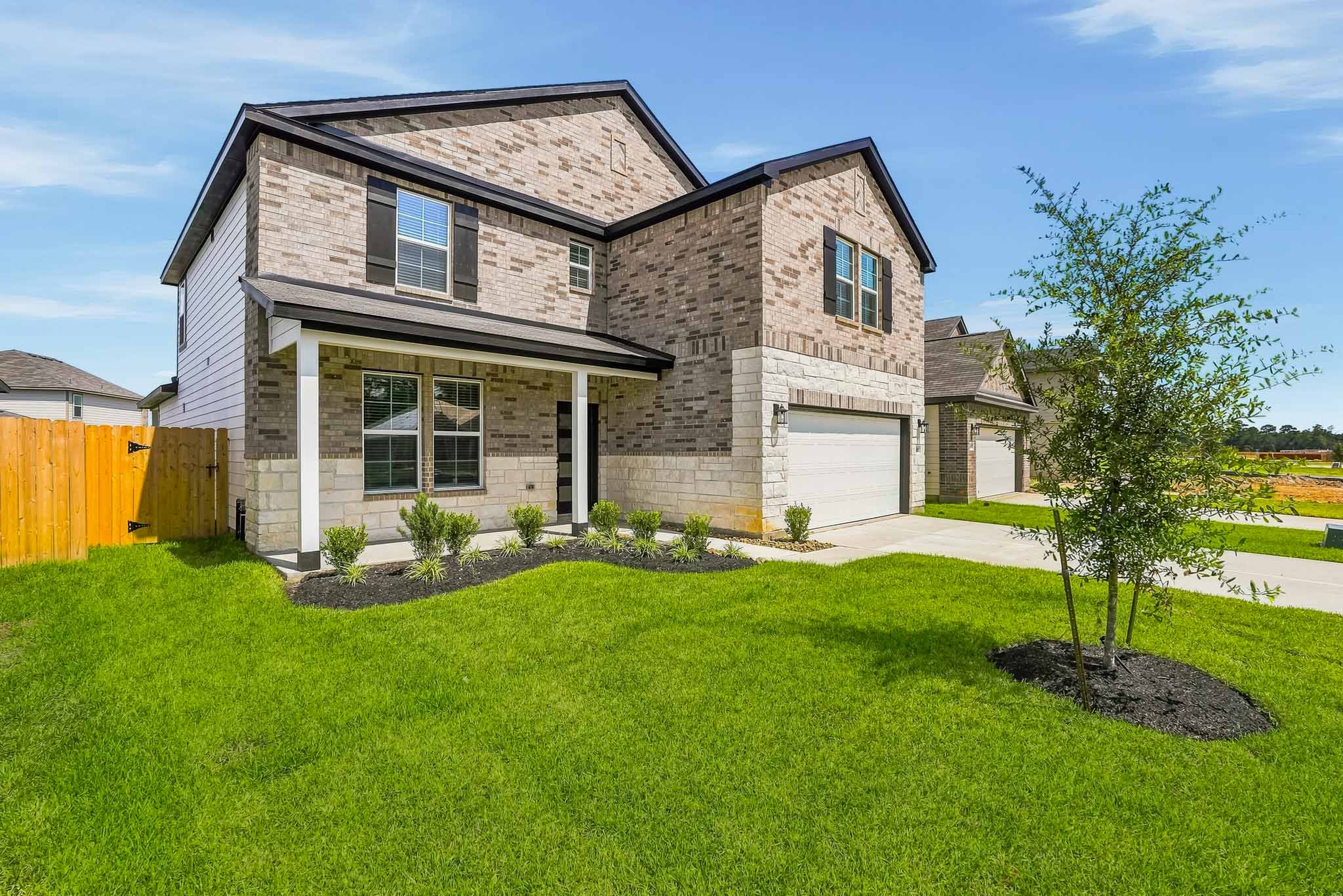 A house with a large yard.