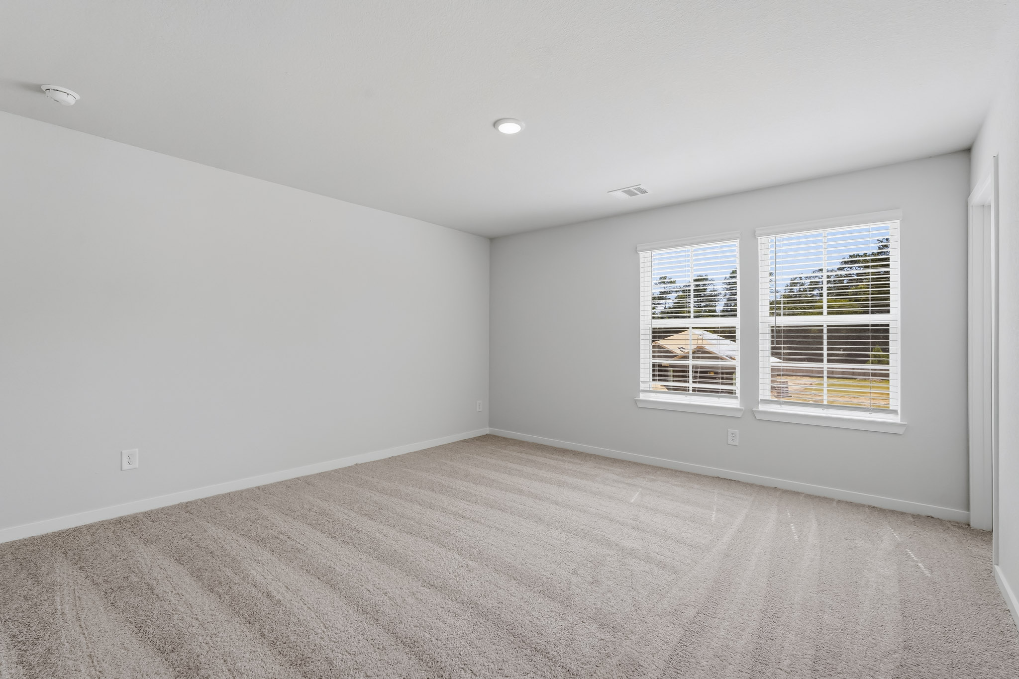 A room with white walls.