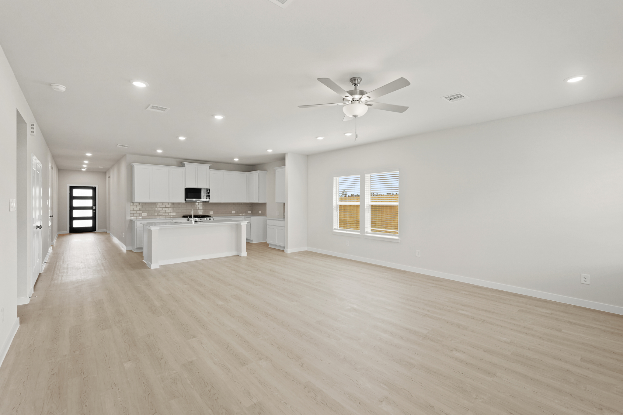 A large empty kitchen.