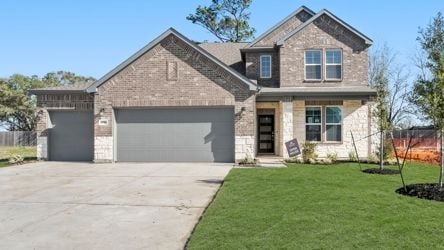 A house with a garage.