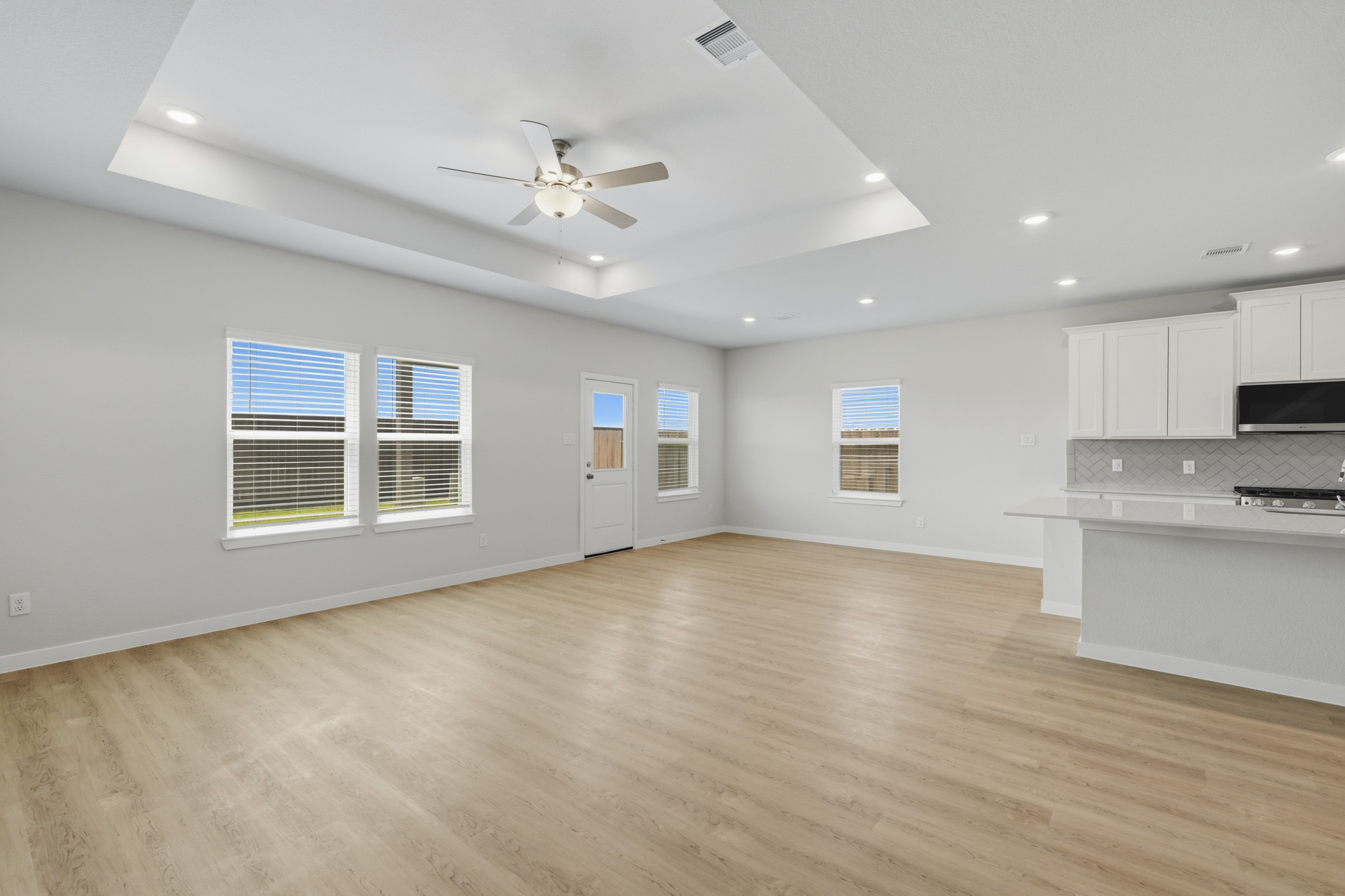 A large empty kitchen.