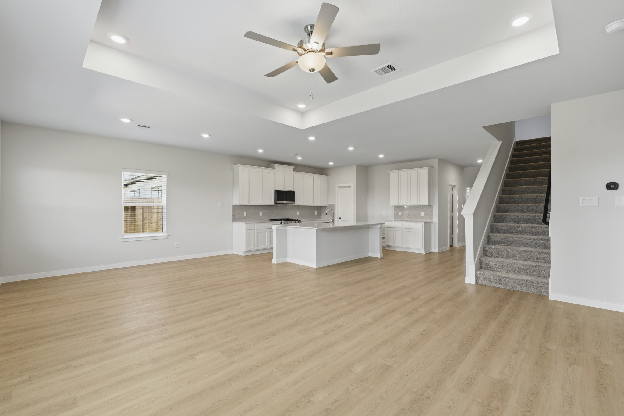 A large empty kitchen.