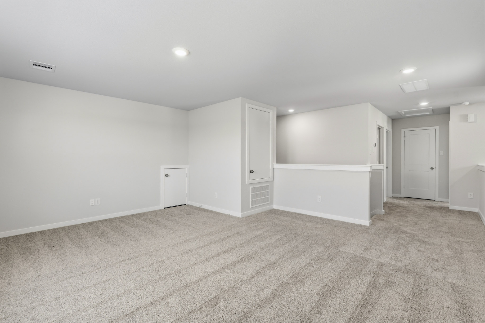 A room with white walls.