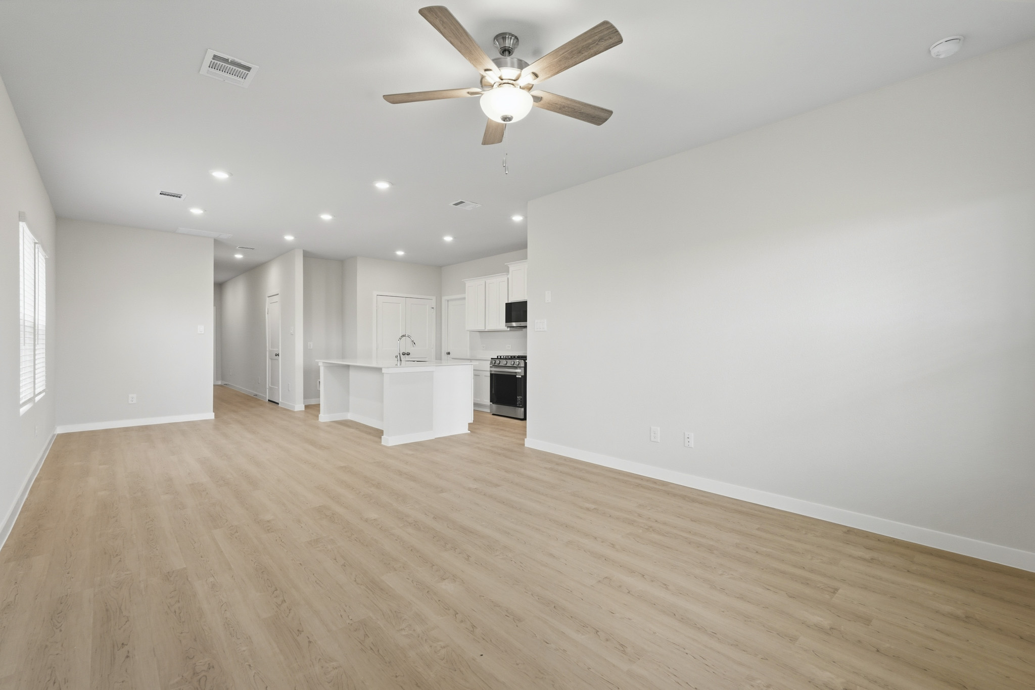 A large empty kitchen.