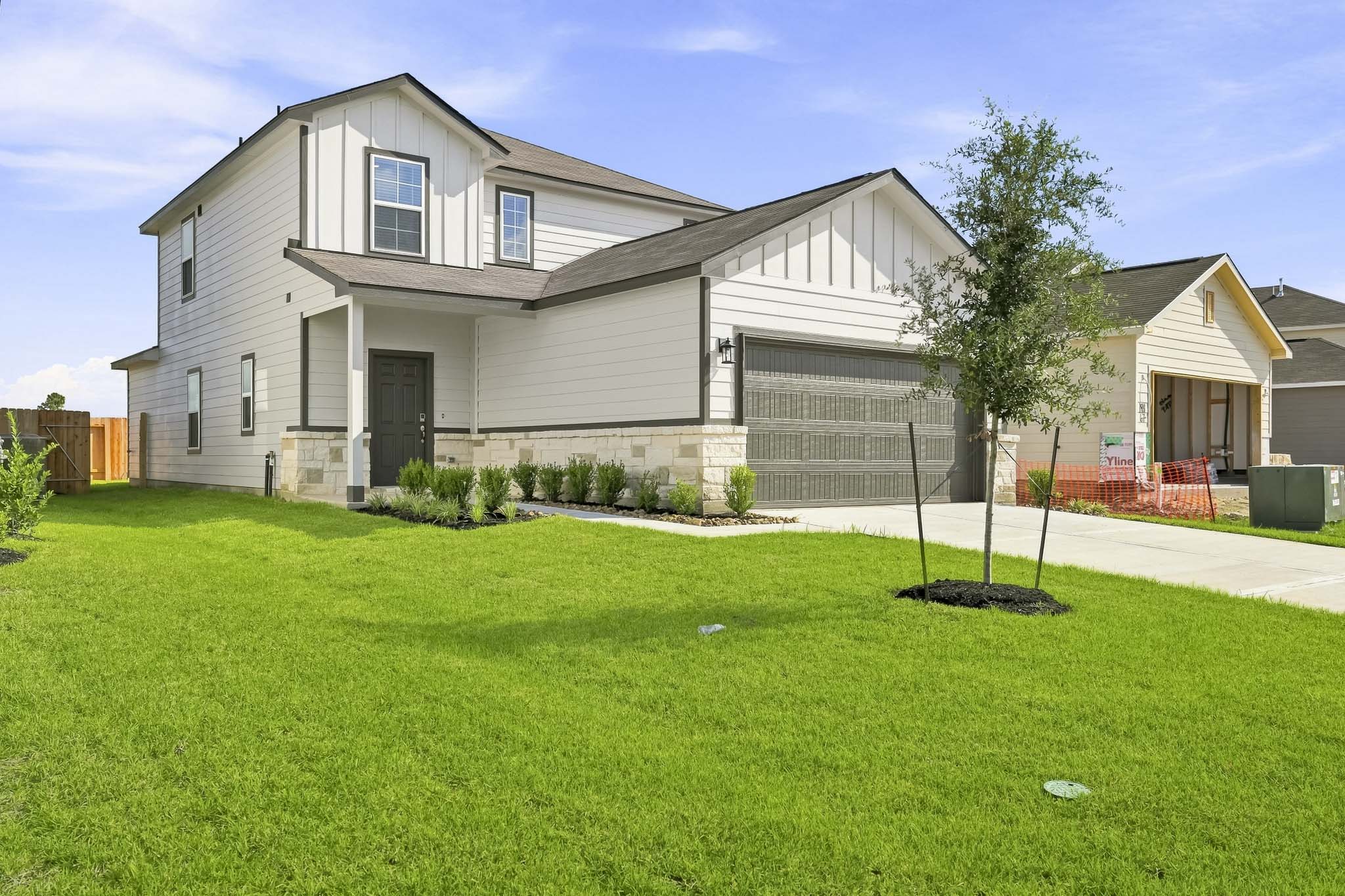 A house with a large yard.