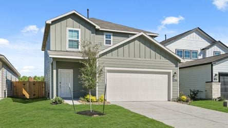 A house with a garage.