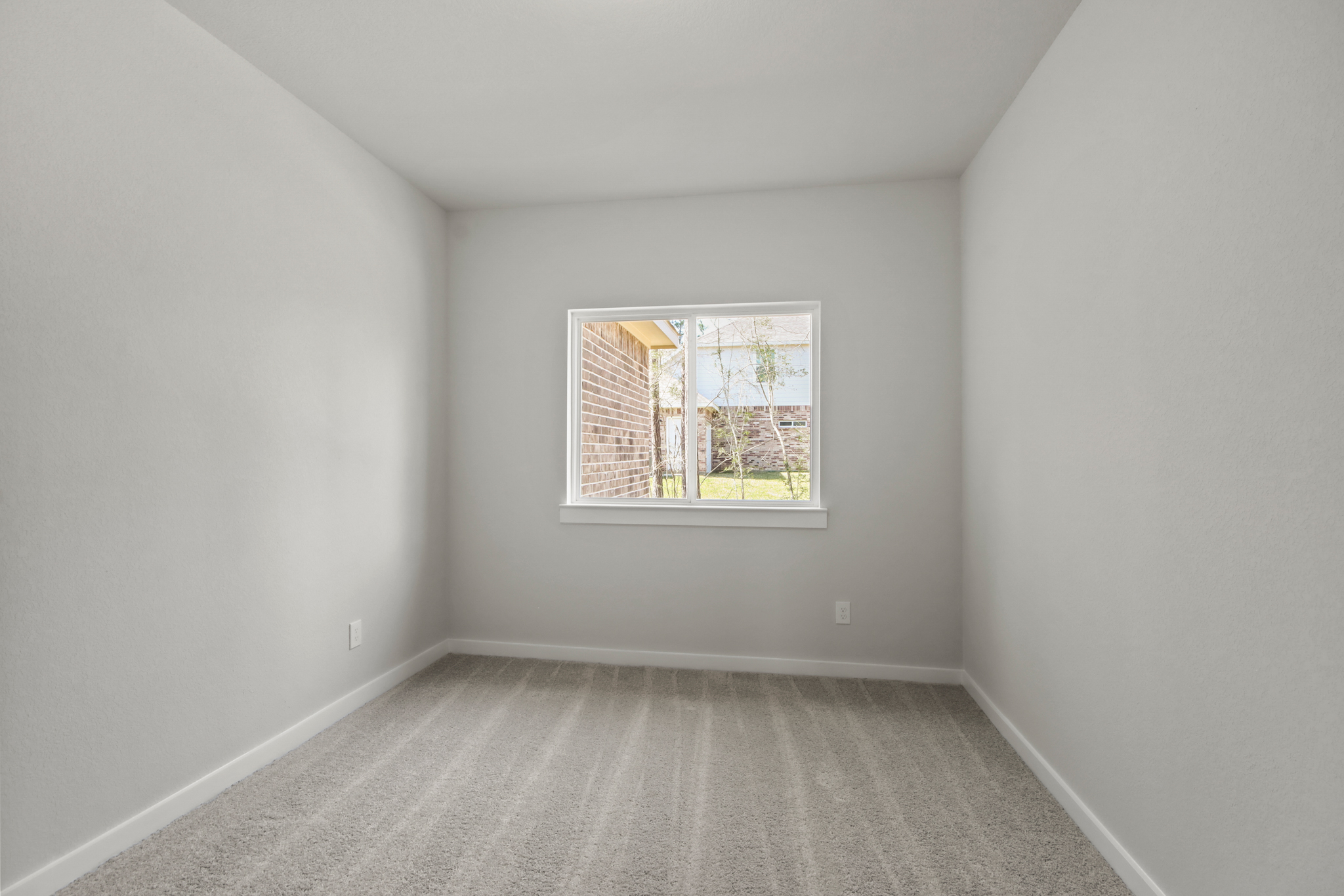 A room with a window.