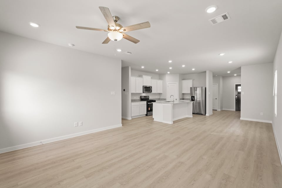 A large empty kitchen.