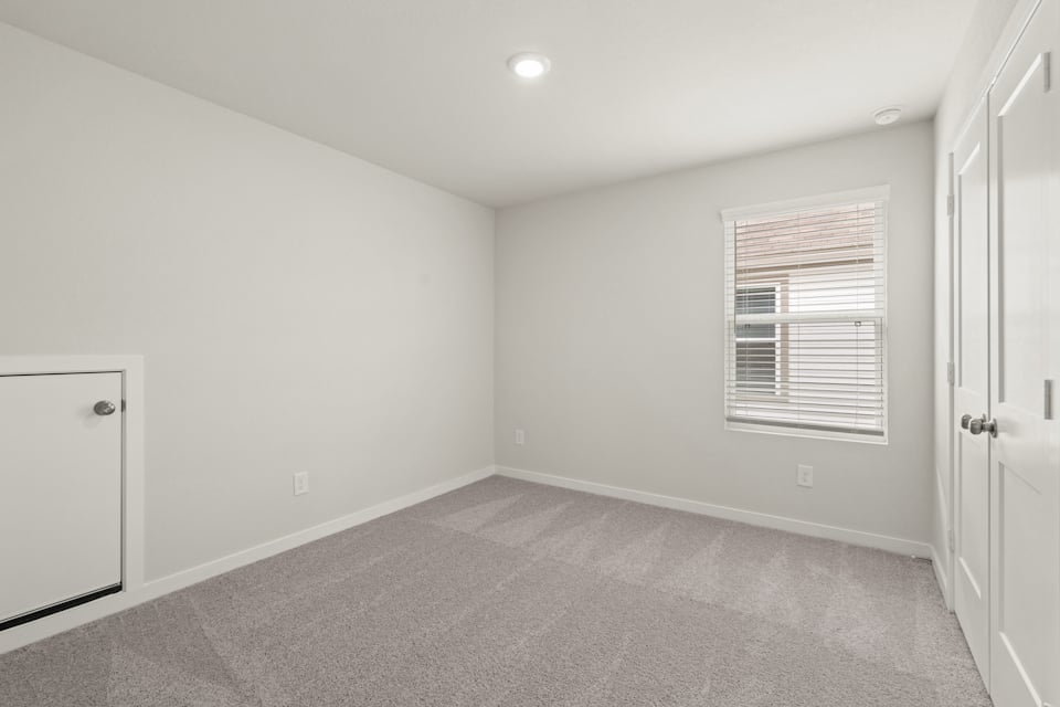 A room with white walls.