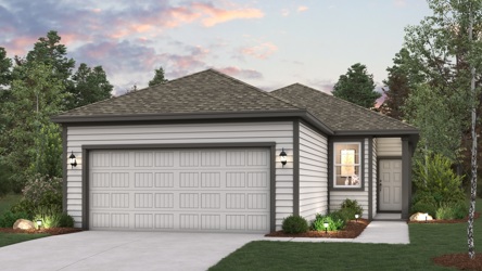 A house with a garage.