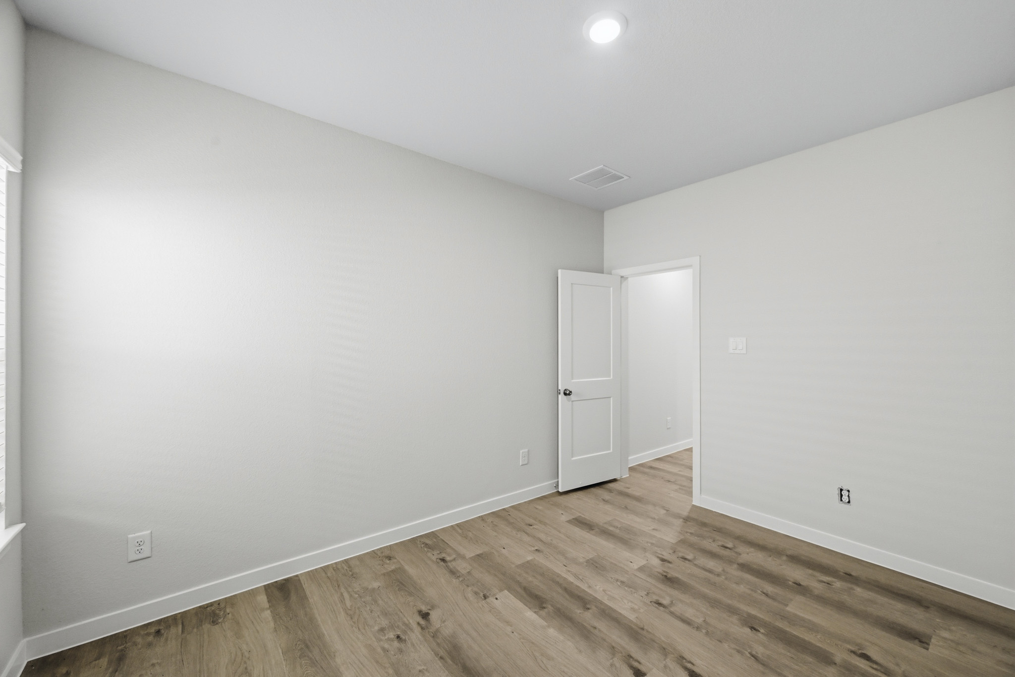 A room with white walls.