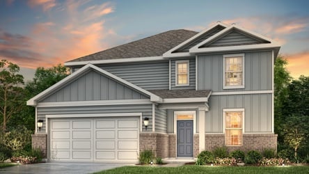 A house with a garage.