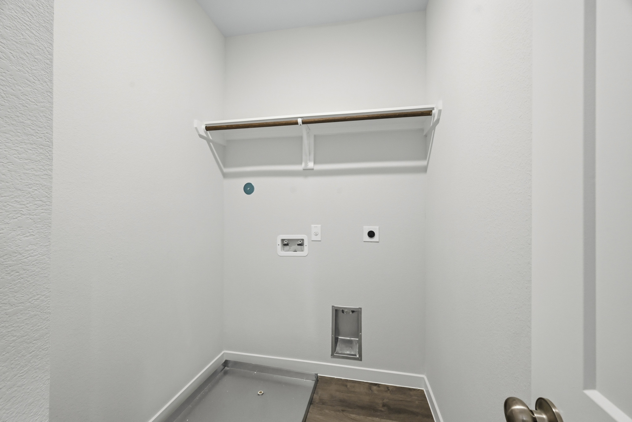 A shower unit in a bathroom.