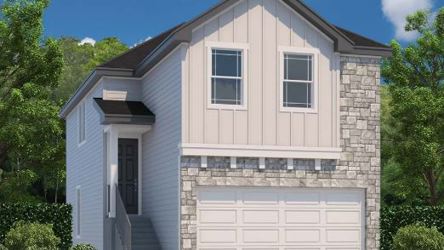 A house with a garage.