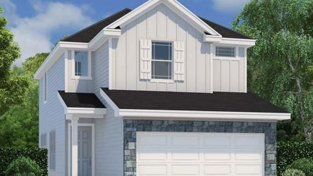 A house with a garage.