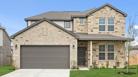 A house with a garage.