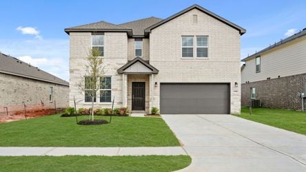 A house with a driveway.