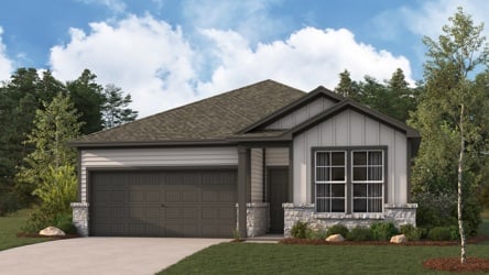 A house with a garage.