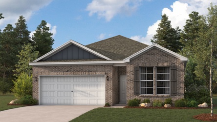 A house with a garage.