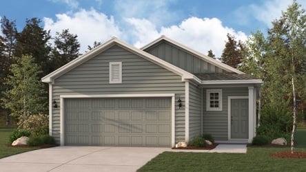 A house with a garage.