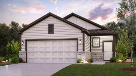 A house with a garage.