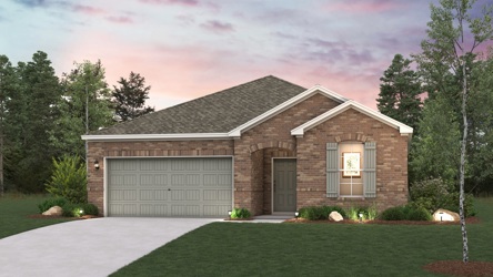 A house with a garage.