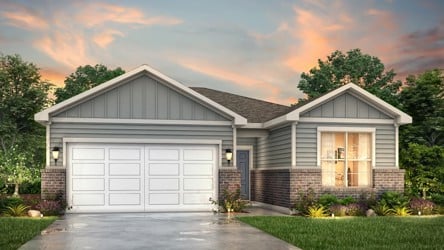 A house with a garage.