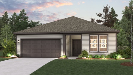 A house with a garage.