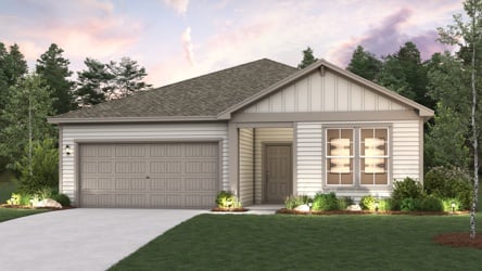 A house with a garage.