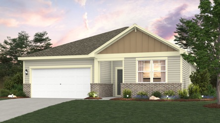 A house with a garage.