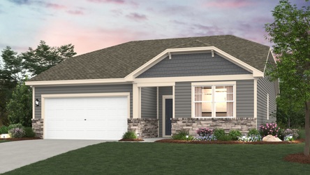 A house with a garage.