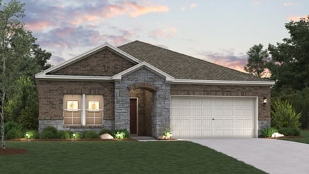 A house with a garage.