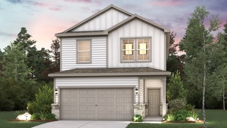 A house with a garage.