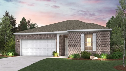 A house with a garage.