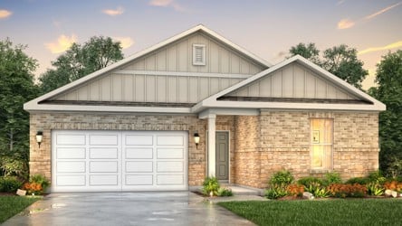 A house with a garage.