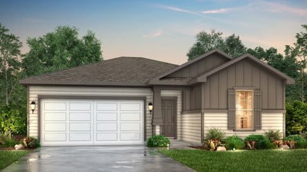 A house with a garage.