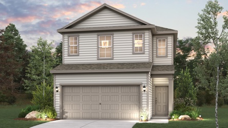 A house with a garage.