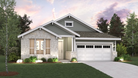 A house with a garage.