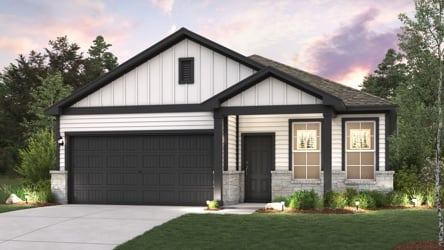 A house with a garage.