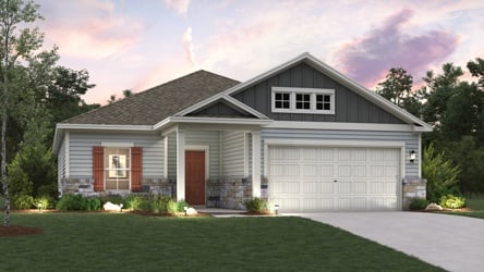 A house with a garage.