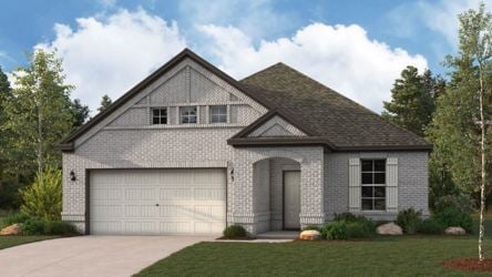 A house with a garage.