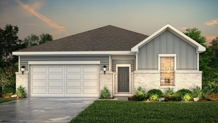 A house with a garage.