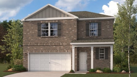 A house with a garage.