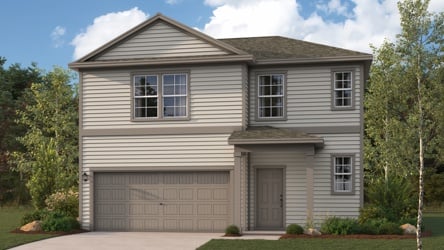 A house with a garage.