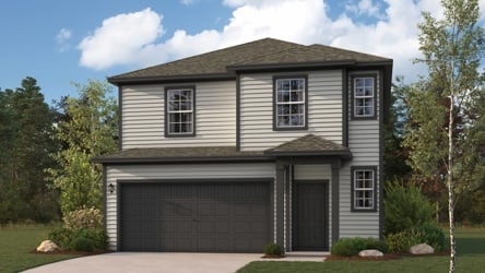 A house with a garage.