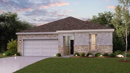 A house with a garage.