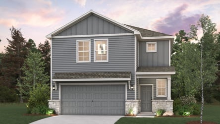 A house with a garage.